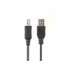 LANBERG USB-a(m)->USB-b(m) 2.0 kabelis 1 m juodas, feritinis, dėžutė