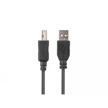 LANBERG USB-a(m)->USB-b(m) 2.0 kabelis 1 m juodas, feritinis, dėžutė