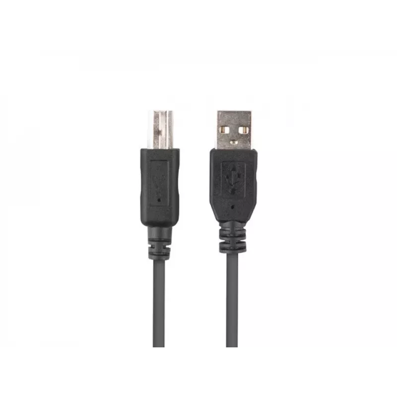 LANBERG USB-a(m)->USB-b(m) 2.0 kabelis 1 m juodas, feritinis, dėžutė