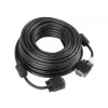 VGA kabelis LANBERG CA-VGAC-10CC-0150-B — 15 m, VGA (D-Sub) vyriškas–vyriškas, juodas, ferito šerdis