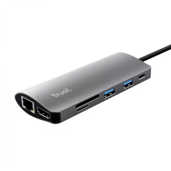 “Trust Dalyx” sąsajos plokštės / adapteris Vidinė HDMI, RJ-45, USB 3.2 Gen 1 (3.1 Gen 1)