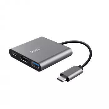 Trust Dalyx USB 3.2 Gen 1 (3.1 Gen 1) Type-C Aliuminis, Juodas