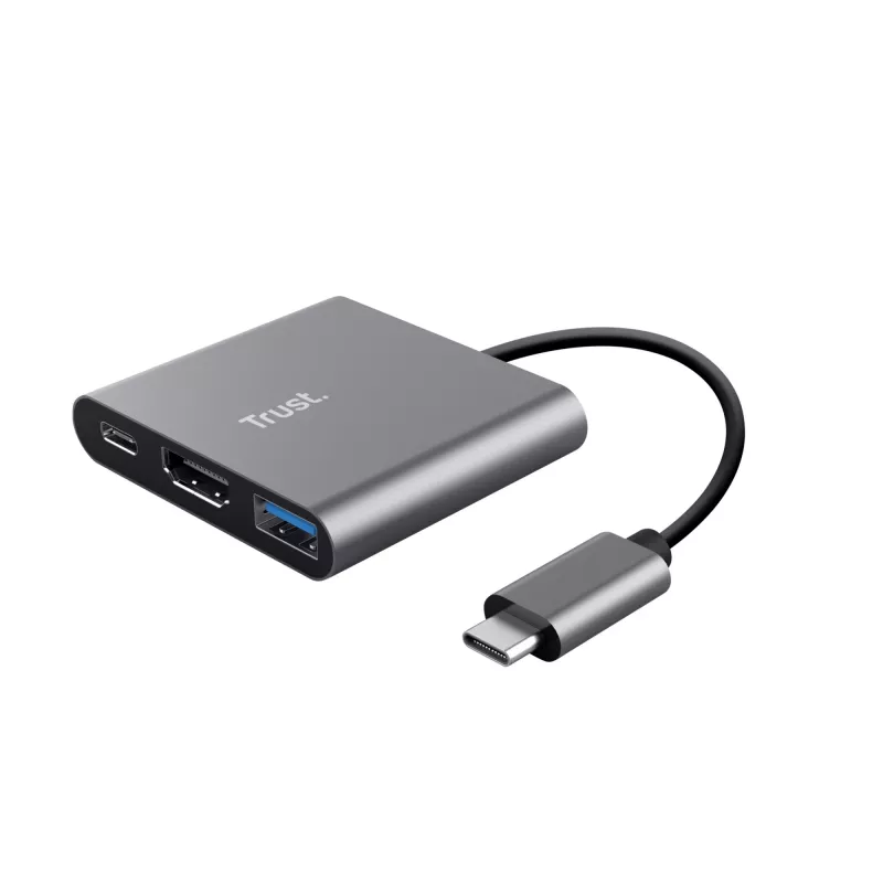 Trust Dalyx USB 3.2 Gen 1 (3.1 Gen 1) Type-C Aliuminis, Juodas
