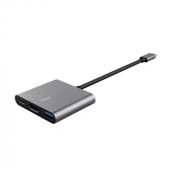 Trust Dalyx USB 3.2 Gen 1 (3.1 Gen 1) Type-C Aliuminis, Juodas