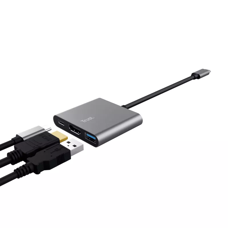 Trust Dalyx USB 3.2 Gen 1 (3.1 Gen 1) Type-C Aliuminis, Juodas
