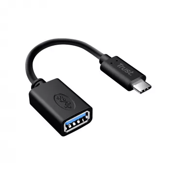 Trust 20967 USB laidas 0.09 m USB C USB A Juoda
