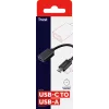 Trust 20967 USB laidas 0.09 m USB C USB A Juoda