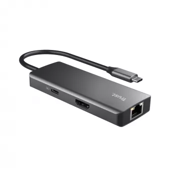 Trust Dalyx USB Type-C 1000 Mbit/s Sidabrinė