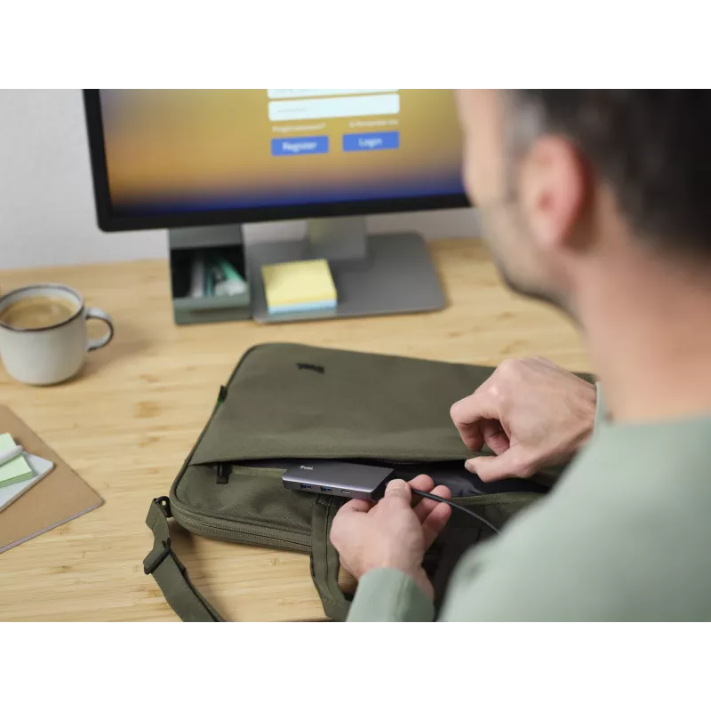 Trust Dalyx USB Type-C 1000 Mbit/s Sidabrinė