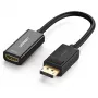 Vaizdo kabelio adapteris UGREEN DisplayPort (kištukas) į HDMI (lizdas) 0,25 m, paauksuoti kontaktai, palaiko 1080p