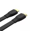 HDMI kabelis Unitek C11063BK-2M 2 m, HDMI 2.0, 18 Gbit/s, 4K@60Hz, ARC, plokščias juodas