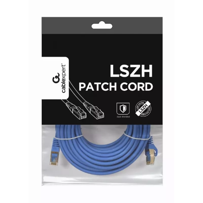 Tinklo kabelis Gembird PP6A-LSZHCU-20M RJ-45 Cat6a 20m Pilkas