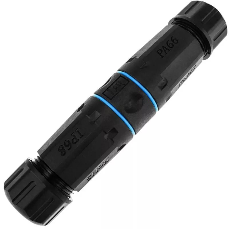 Techly IWP-MD C6-IP68T kabelio lyties keitiklis RJ-45 juodas