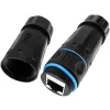 Techly IWP-MD C6-IP68T kabelio lyties keitiklis RJ-45 juodas