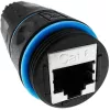 Techly IWP-MD C6-IP68T kabelio lyties keitiklis RJ-45 juodas