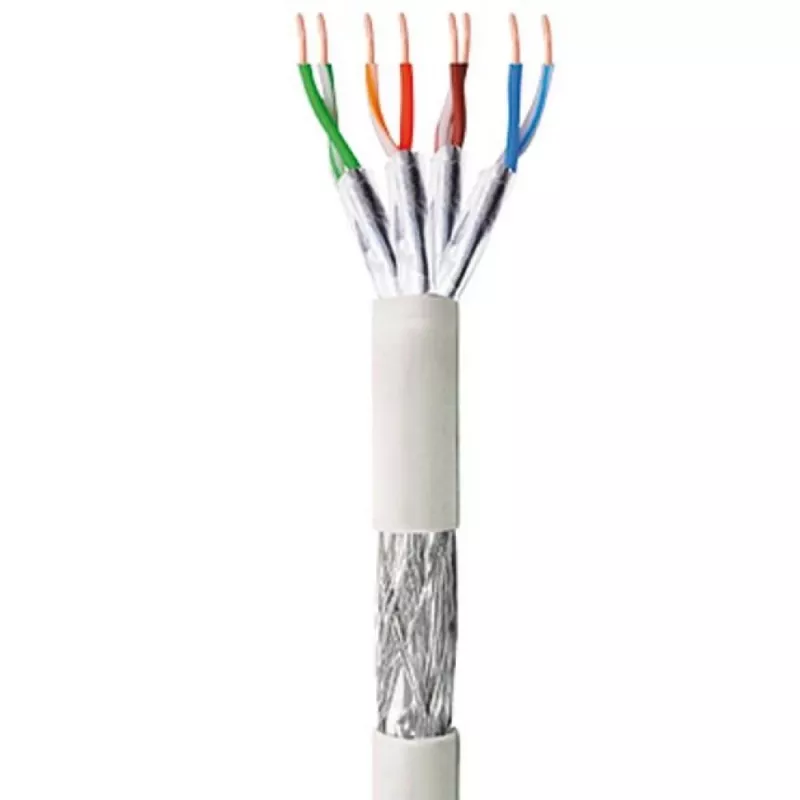 Tinklo kabelis TECHLY Cat6 S/FTP ITP9-RIS-0305, 305 m, 250 MHz, CCA, pilkas