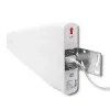Lauko 4G LTE antena QOLTEC 57021 — 18 dBi stiprinimas, 600–2700 MHz, 50 Ω, 50 W, baltas plastikinis korpusas