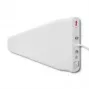 Lauko 4G LTE antena QOLTEC 57021 — 18 dBi stiprinimas, 600–2700 MHz, 50 Ω, 50 W, baltas plastikinis korpusas