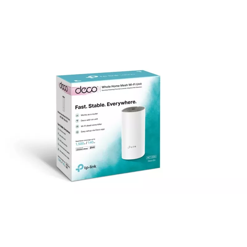 TP-Link AC1200 Viso Namų Tinklinė Wi-Fi Sistema, Balta, Pilka, Vidinė, Tinklinis maršrutizatorius, LAN, WLAN, Dviejų juostų (2,4 GHz / 5 GHz), Wi-Fi 5 (802.11ac)