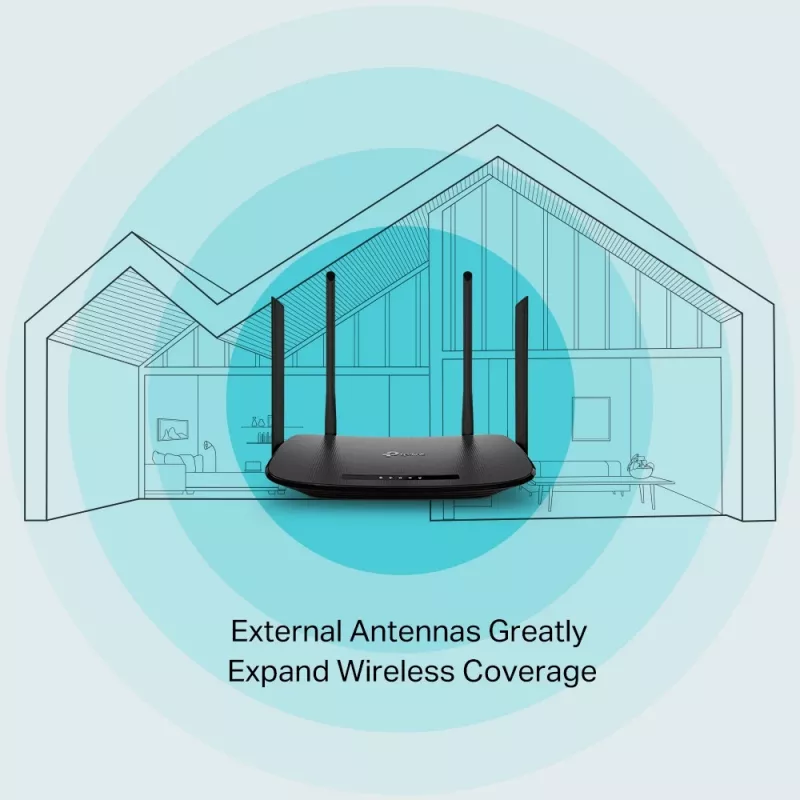 TP-Link AC1200 belaidis VDSL/ADSL modeminis maršrutizatorius, Wi-Fi 5 (802.11ac), dviejų juostų (2,4 GHz / 5 GHz), Ethernet LAN, VDSL2, juodos spalvos, stalinis maršrutizatorius