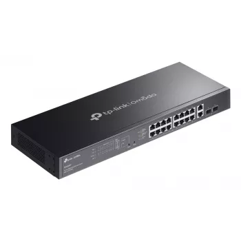 TP-Link Omada ES220GMP tinklo jungiklis Valdomas L2 Gigabit Ethernet (10/100/1000) Power over Ethernet (PoE) Juoda
