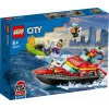 LEGO žaidimų rinkinys „Gaisrinis gelbėjimo laivas 60373“ — „City“ serija, 144 dalys, 3 minifigūrėlės, amžius 5+, matmenys 80×230×70 mm