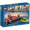 LEGO žaidimų rinkinys „Gaisrinis gelbėjimo laivas 60373“ — „City“ serija, 144 dalys, 3 minifigūrėlės, amžius 5+, matmenys 80×230×70 mm