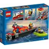 LEGO žaidimų rinkinys „Gaisrinis gelbėjimo laivas 60373“ — „City“ serija, 144 dalys, 3 minifigūrėlės, amžius 5+, matmenys 80×230×70 mm