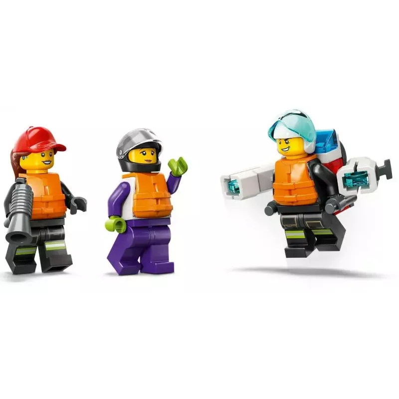 LEGO žaidimų rinkinys „Gaisrinis gelbėjimo laivas 60373“ — „City“ serija, 144 dalys, 3 minifigūrėlės, amžius 5+, matmenys 80×230×70 mm