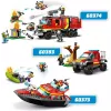 LEGO žaidimų rinkinys „Gaisrinis gelbėjimo laivas 60373“ — „City“ serija, 144 dalys, 3 minifigūrėlės, amžius 5+, matmenys 80×230×70 mm