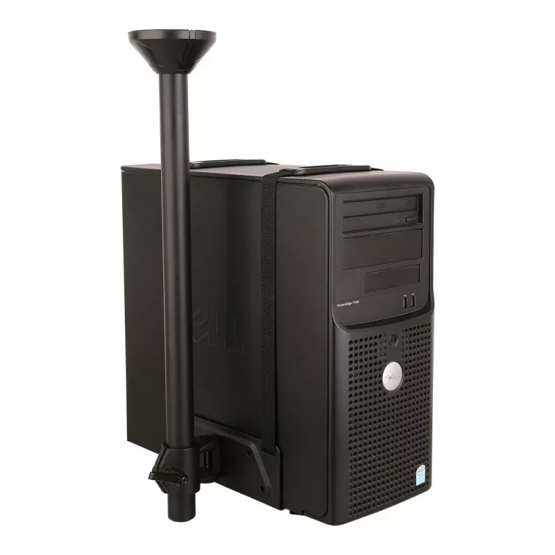 Techly ICA-CS 63 CPU laikiklis, tvirtinamas prie stalo, juodas