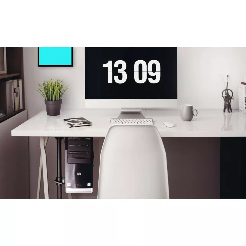 Techly ICA-CS 63 CPU laikiklis, tvirtinamas prie stalo, juodas