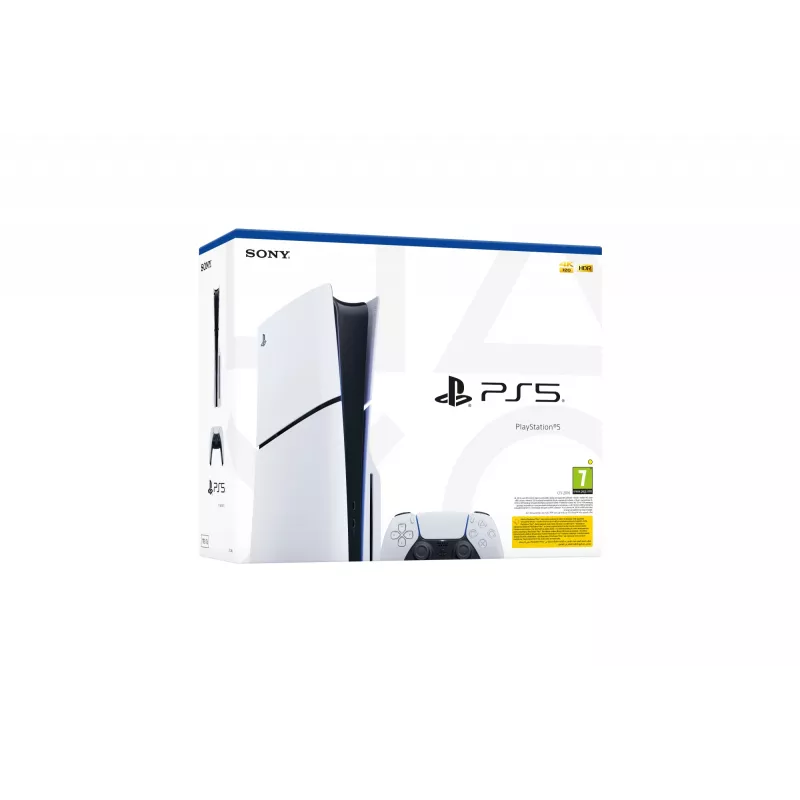 Sony PlayStation 5 (modelių grupė - slim), PlayStation 5, Juoda, Balta, 16384 MB, GDDR6, 448 GB/s, AMD