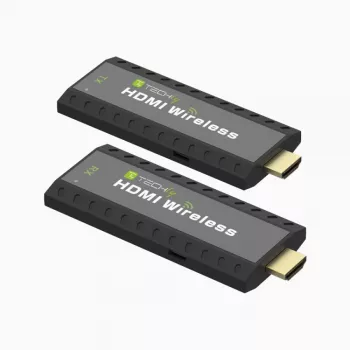 Techly IDATA HDMI-WL53 AV plėstuvas AV siųstuvas ir imtuvas Juoda