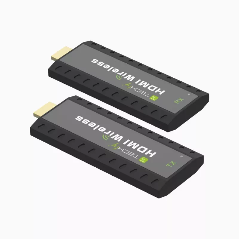 Techly IDATA HDMI-WL53 AV plėstuvas AV siųstuvas ir imtuvas Juoda