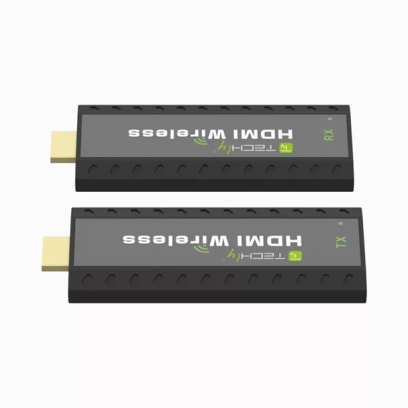 Techly IDATA HDMI-WL53 AV plėstuvas AV siųstuvas ir imtuvas Juoda