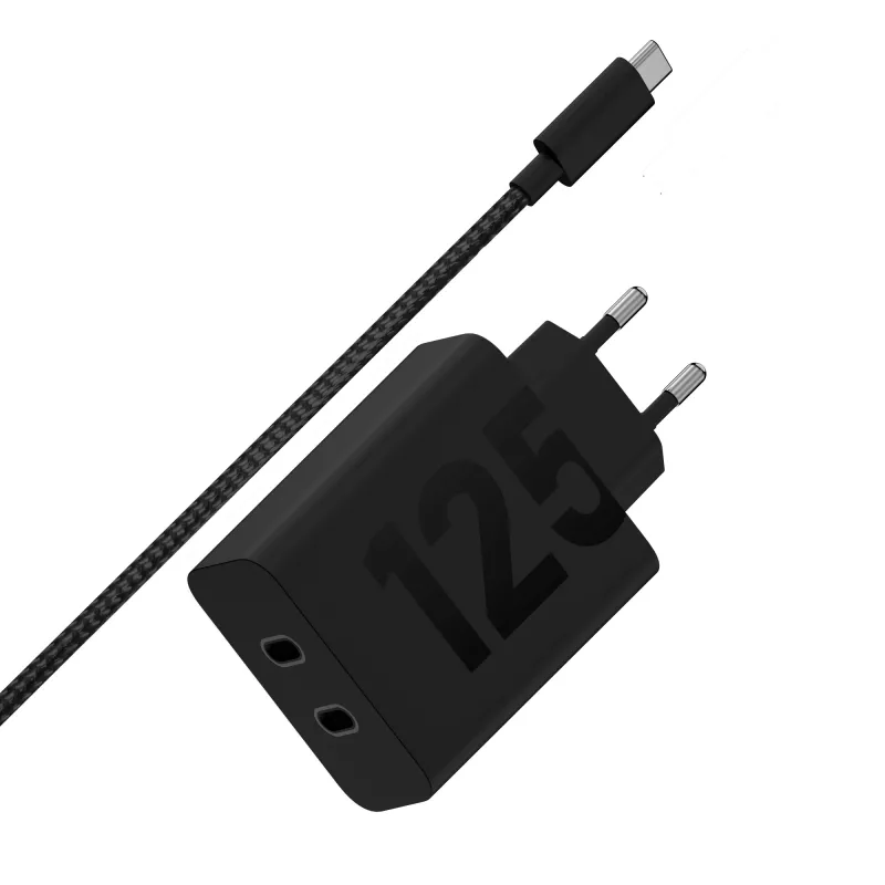Motorola TurboPower 125W Duo Charger Universal Juoda AC Fast įkrovimas vidaus