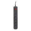 Kištukinis lizdas ActiveJet ACJ COMBO 5G 1,5M — 5x Type E lizdai, 1,5 m laidas, 2300 W, 10 A, Type E kištukas