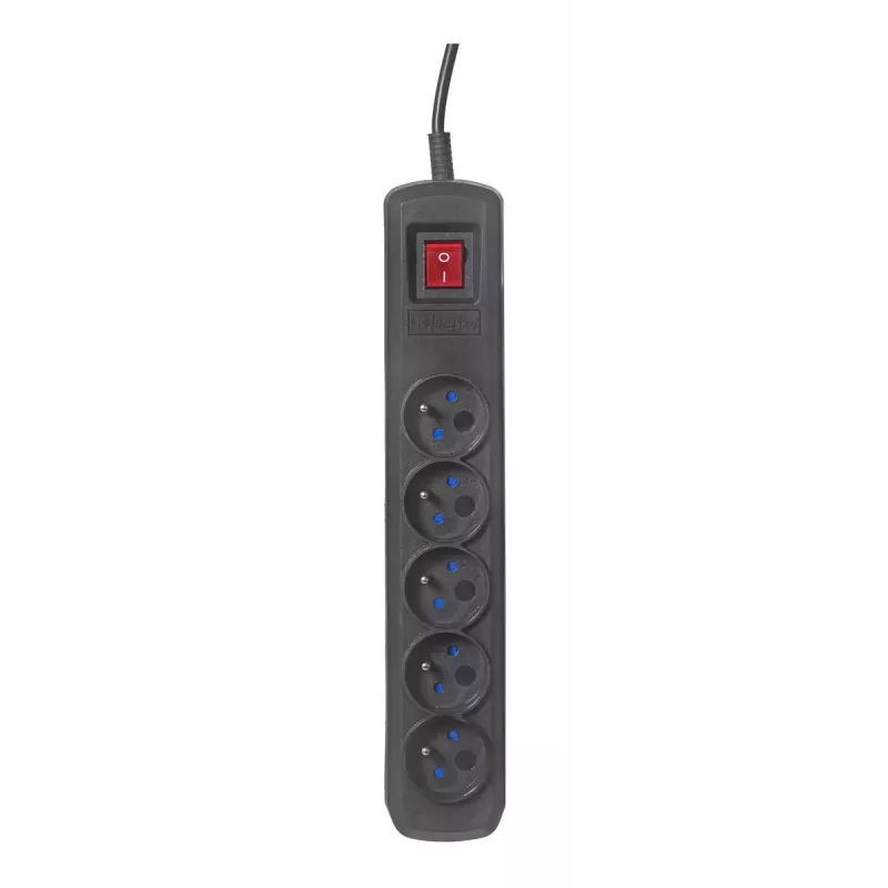 Kištukinis lizdas ActiveJet ACJ COMBO 5G 1,5M — 5x Type E lizdai, 1,5 m laidas, 2300 W, 10 A, Type E kištukas