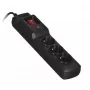 Maitinimo skirstytuvas ActiveJet COMBO 3GN 1,5 m — 3 Type E lizdai, 230 V, 10 A, juodas
