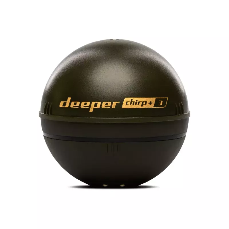 Nešiojamasis echolotas deeper Smart Sonar CHIRP+3 Wi‑Fi — metamas belaidis sonaras, maks. gylis 100 m, kūgio kampai 47°/20°/7°, Wi‑Fi, GPS/GLONASS