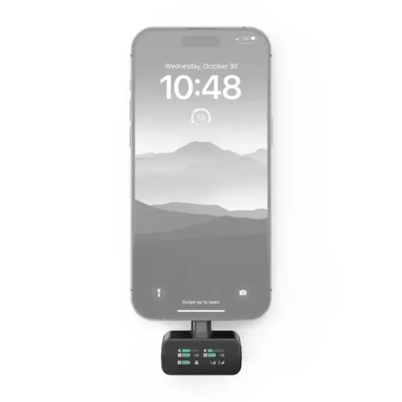 Kondensatorinis belaidis mikrofonų rinkinys Sennheiser PROFILE Wireless 2 kanalų — įvairiakryptis, 48 kHz, 245 m veikimo nuotolis, 7 val. baterija