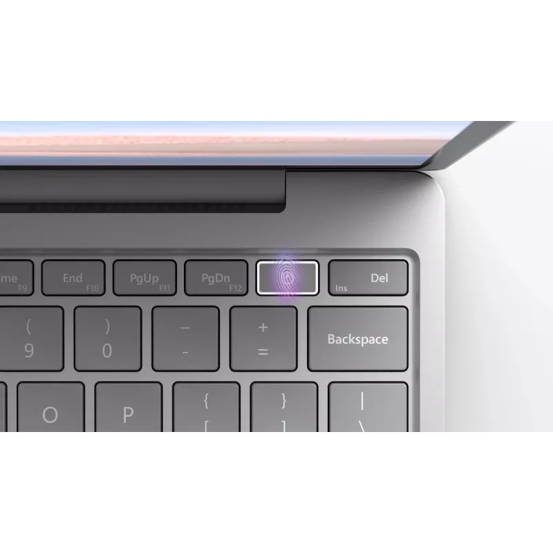 MICROSOFT Surface Laptop Go - 12,4 col. - i5 1035g1 - 8 GB RAM - 256 GB SSD - „Windows 10 Pro“ - platina - tarptautinė QWERTY klaviatūra - UHD Graphics