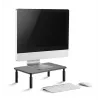 Laisvai pastatomas stalinis monitoriaus laikiklis GEMBIRD MS-TABLE-01 — vienas ekranas, 20 kg talpa, juodas, rankinis aukščio reguliavimas 100–140 mm