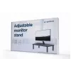 Laisvai pastatomas stalinis monitoriaus laikiklis GEMBIRD MS-TABLE-01 — vienas ekranas, 20 kg talpa, juodas, rankinis aukščio reguliavimas 100–140 mm