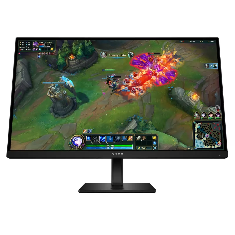 HP OMEN 27 colių QHD 180 Hz žaidimų monitorius, 68,6 cm (27 col.), 2560 x 1440 pikseliai, Quad HD, LCD, 1 ms, juodas
