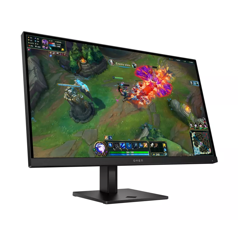 HP OMEN 27 colių QHD 180 Hz žaidimų monitorius, 68,6 cm (27 col.), 2560 x 1440 pikseliai, Quad HD, LCD, 1 ms, juodas