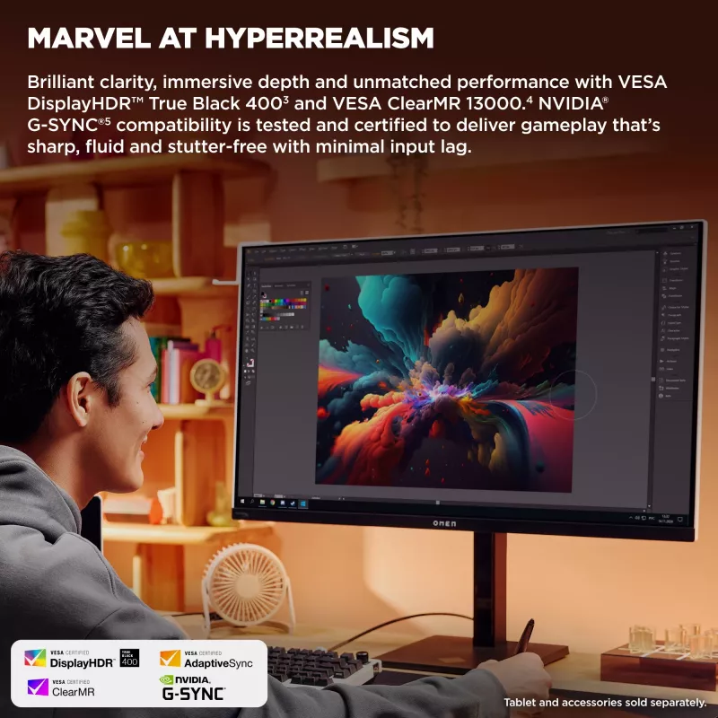 HP OMEN Transcend 31,5 colio UHD 240Hz OLED žaidimų monitorius – Transcend 32