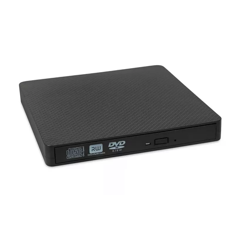 Optical Disc Drive IBOX IED03 DVD±RW USB 3.1 Gen1 (USB-C) Juodas, dėklas, 24x CD / 8x DVD