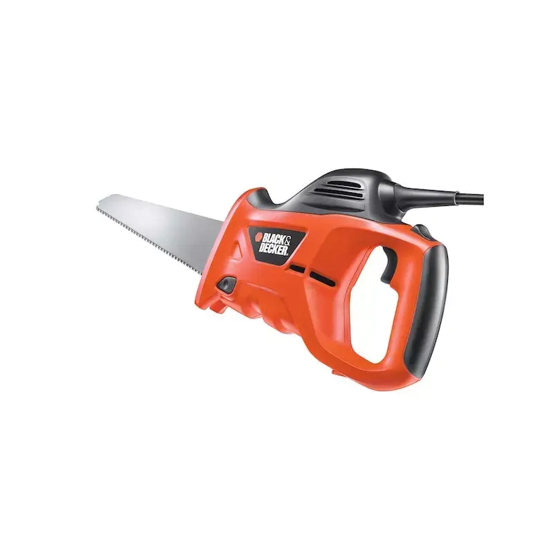 Rankinis pjūklas Juoda & Decker KS880EC-QS – rankinis pjūklas, ašmenų ilgis 23,9 cm, ergonomiška rankena, oranžinis